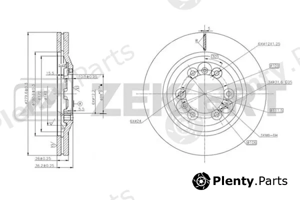 Zekkert BS-5671 — Brake Disc