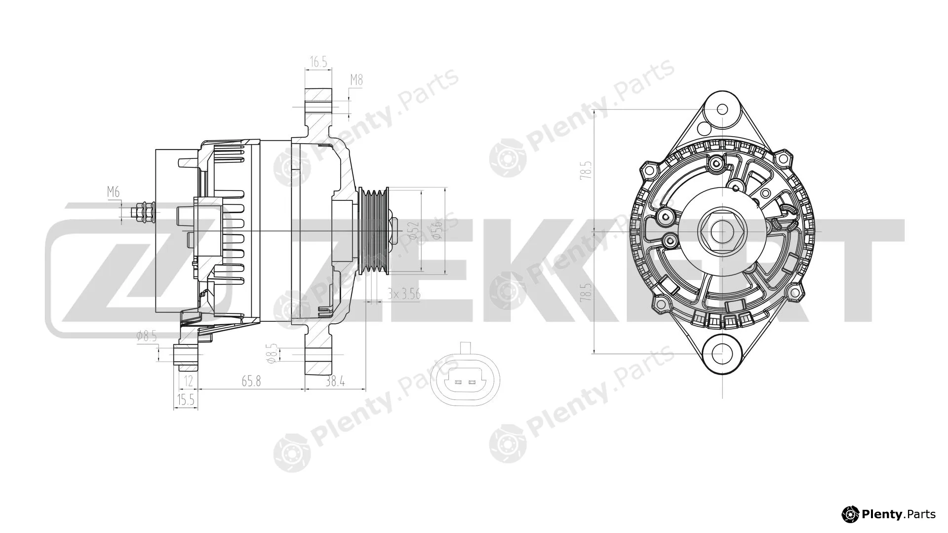 Zekkert GE-1007 — Alternator
