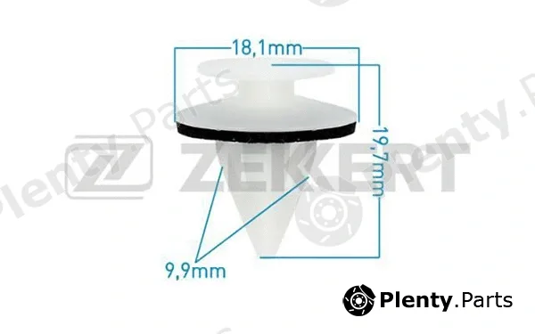 Zekkert BE-2397 — Clip, trim/protection strip