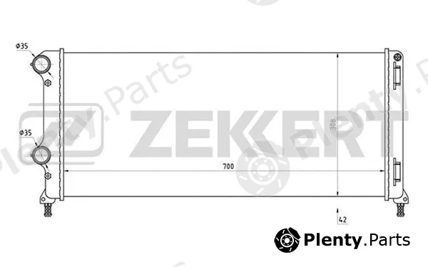 Zekkert MK-1190 — Radiator, engine cooling