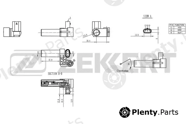 Zekkert SE-4013 — Sensor, crankshaft pulse