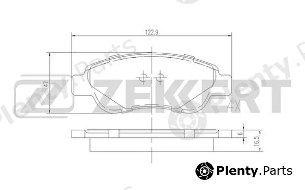 Zekkert BS-1939 — Brake Pad Set, disc brake