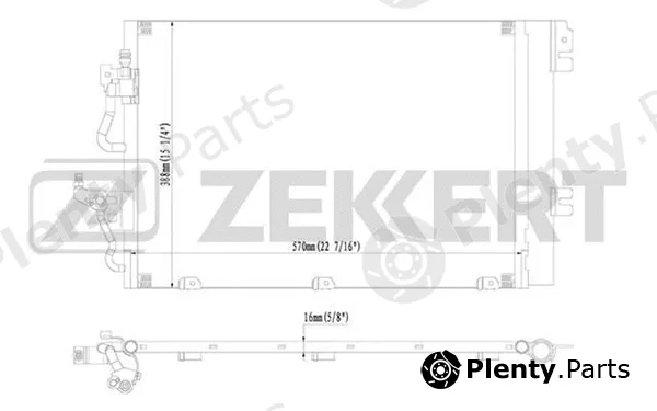 Zekkert MK-3016 — Condenser, air conditioning