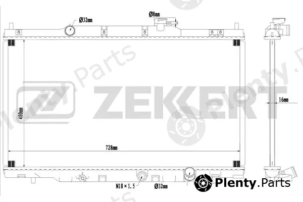 Zekkert MK-1570 — Radiator, engine cooling