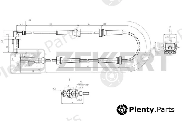 Zekkert SE-6201 — Sensor, wheel speed