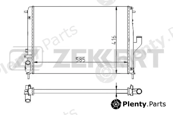 Zekkert MK-1083 — Radiator, engine cooling