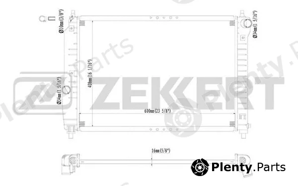 Zekkert MK-1201 — Radiator, engine cooling