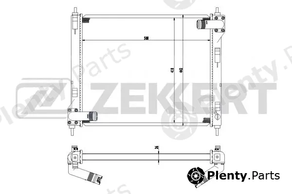 Zekkert MK-1537 — Radiator, engine cooling