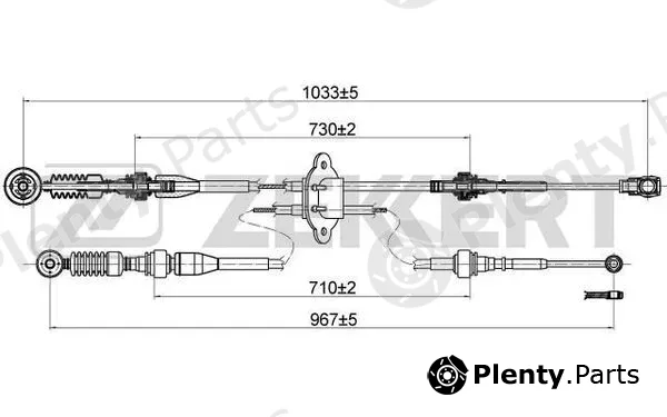 Zekkert BZ-1185 — Cable Pull, manual transmission