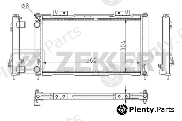 Zekkert MK-1591 — Radiator, engine cooling
