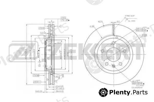 Zekkert BS-6133 — Brake Disc
