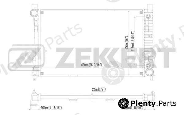Zekkert MK-1361 — Radiator, engine cooling