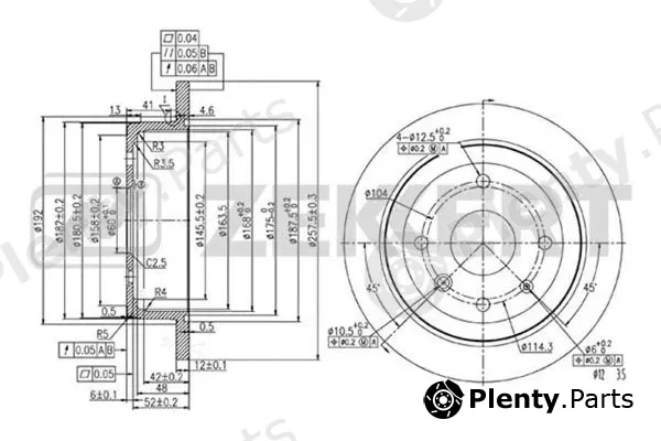 Zekkert BS-5897 — Brake Disc