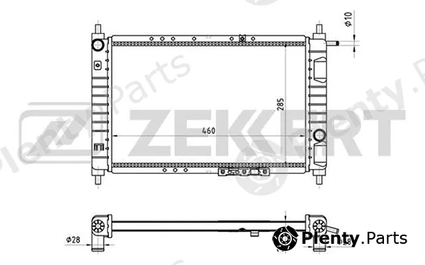 Zekkert MK-1394 — Radiator, engine cooling