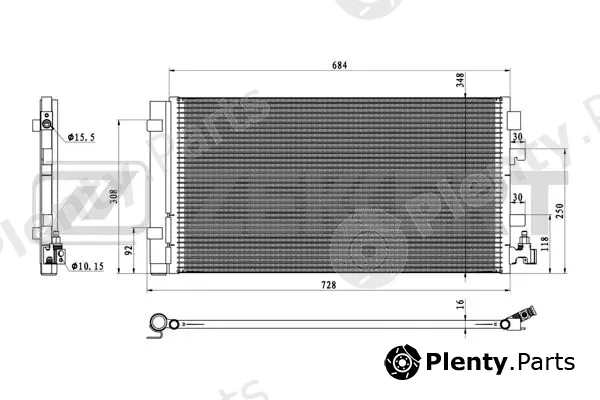 Zekkert MK-3174 — Condenser, air conditioning