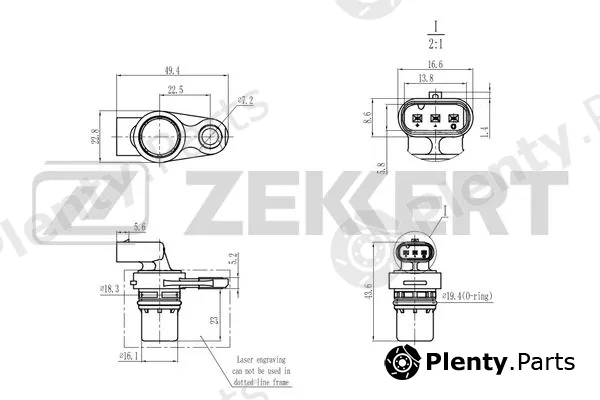 Zekkert SE-5031 — Sensor, camshaft position