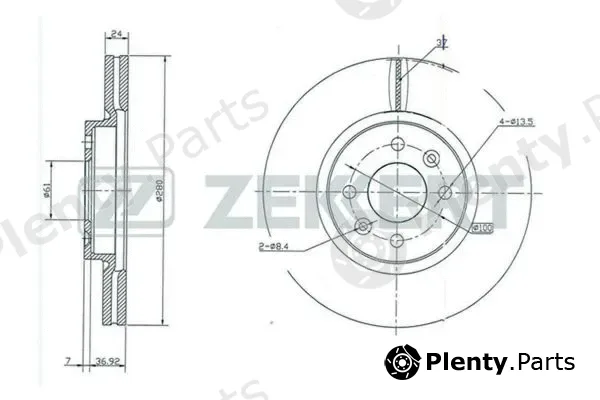Zekkert BS-5214 — Brake Disc