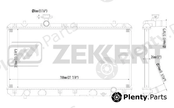 Zekkert MK-1223 — Radiator, engine cooling