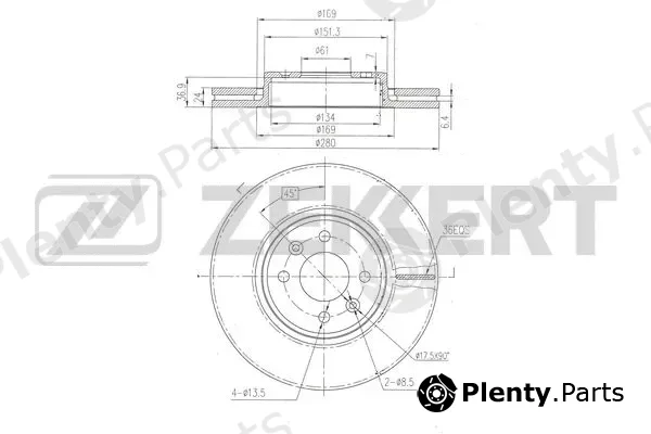 Zekkert BS-6521 — Brake Disc
