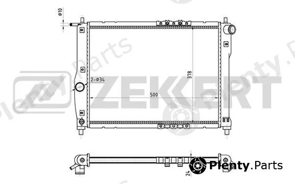 Zekkert MK-1115 — Radiator, engine cooling