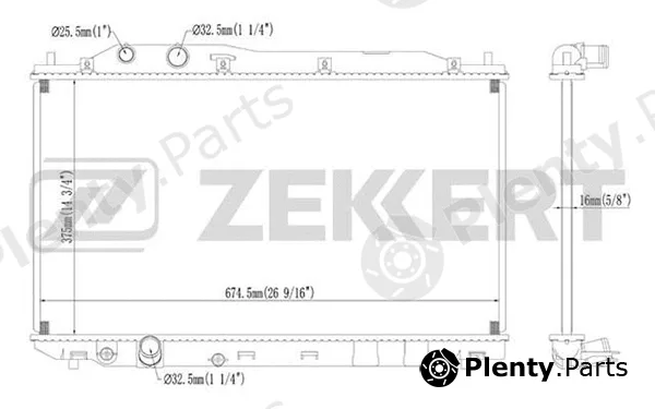 Zekkert MK-1213 — Radiator, engine cooling