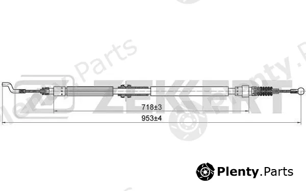 Zekkert BZ-1036 — Cable Pull, parking brake