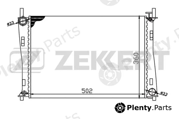Zekkert MK-1162 — Radiator, engine cooling