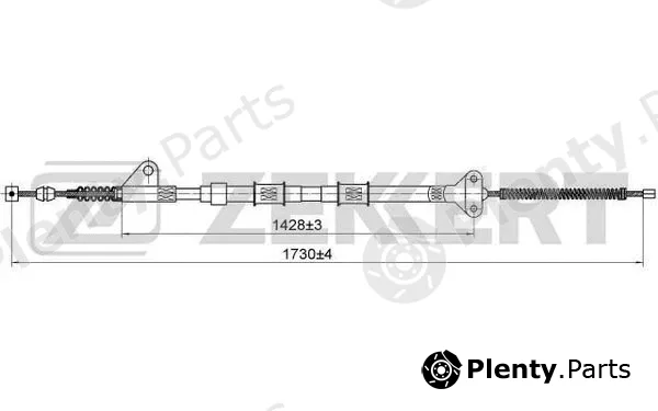 Zekkert BZ-1361 — Cable Pull, parking brake