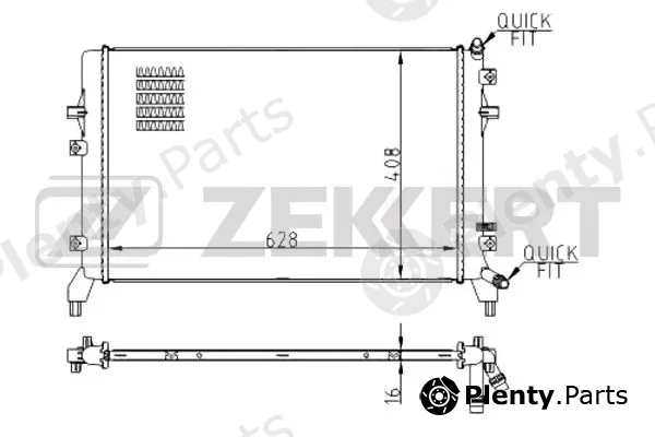Zekkert MK-1514 — Radiator, engine cooling