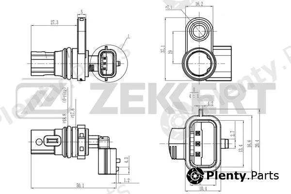 Zekkert SE-4080 — Sensor, crankshaft pulse
