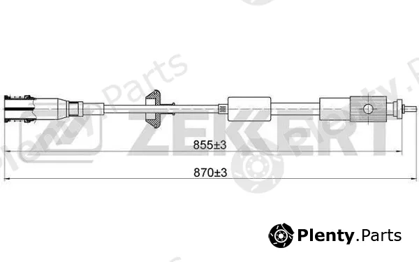 Zekkert BZ-1020 — Speedometer Cable