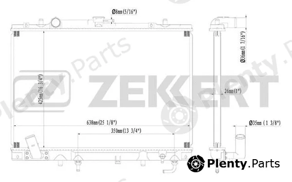 Zekkert MK-1131 — Radiator, engine cooling