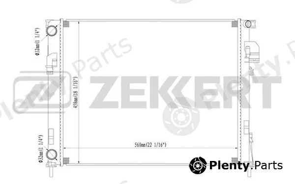 Zekkert MK-1364 — Radiator, engine cooling
