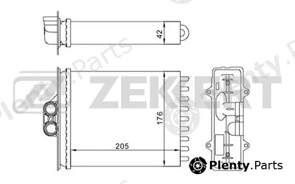 Zekkert MK-5034 — Heat Exchanger, interior heating