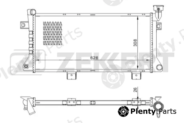 Zekkert MK-1121 — Radiator, engine cooling