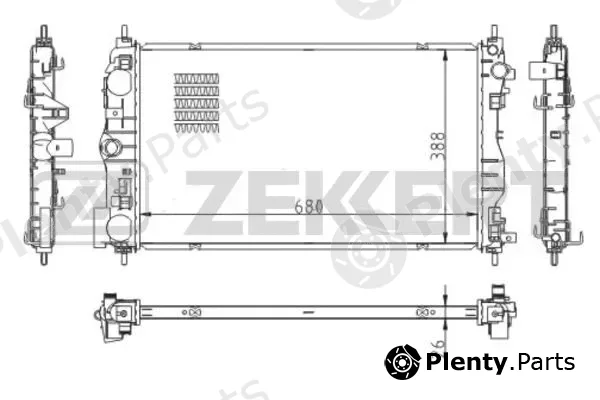 Zekkert MK-1552 — Radiator, engine cooling