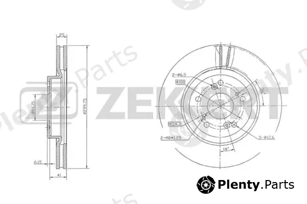 Zekkert BS-5387 — Brake Disc