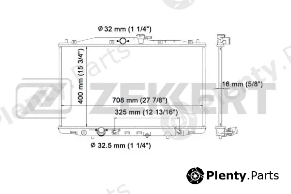 Zekkert MK-1449 — Radiator, engine cooling