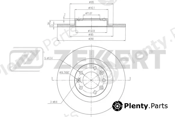 Zekkert BS-6356 — Brake Disc