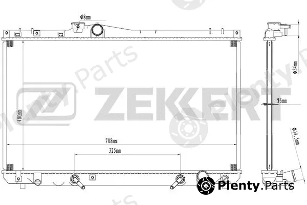 Zekkert MK-1587 — Radiator, engine cooling