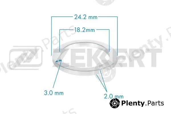 Zekkert BE-3576 — Seal Ring, oil drain plug