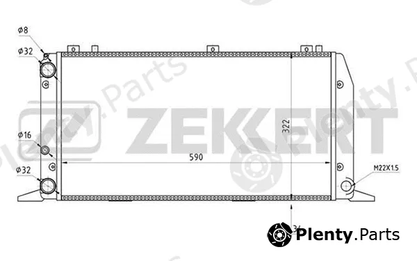 Zekkert MK-1019 — Radiator, engine cooling