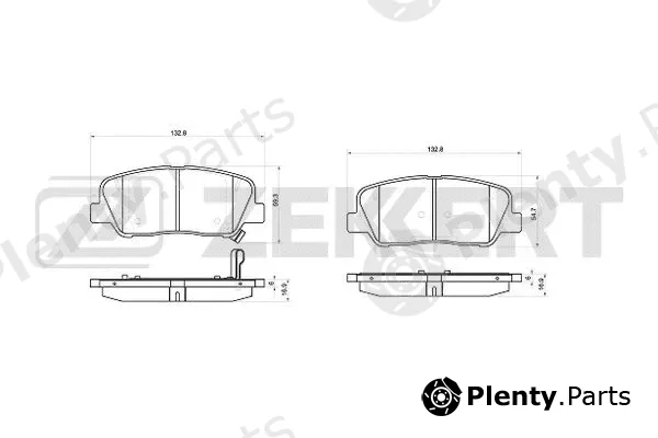 Zekkert BS-1046 — Brake Pad Set, disc brake