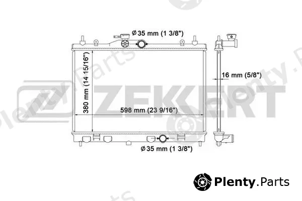 Zekkert MK-1532 — Radiator, engine cooling