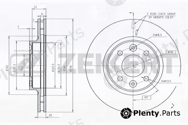 Zekkert BS-5890 — Brake Disc