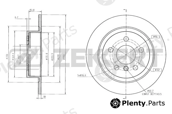 Zekkert BS-6597 — Brake Disc