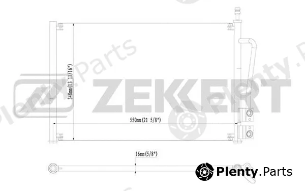 Zekkert MK-3058 — Condenser, air conditioning