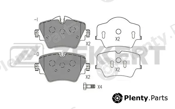 Zekkert BS-1574 — Brake Pad Set, disc brake