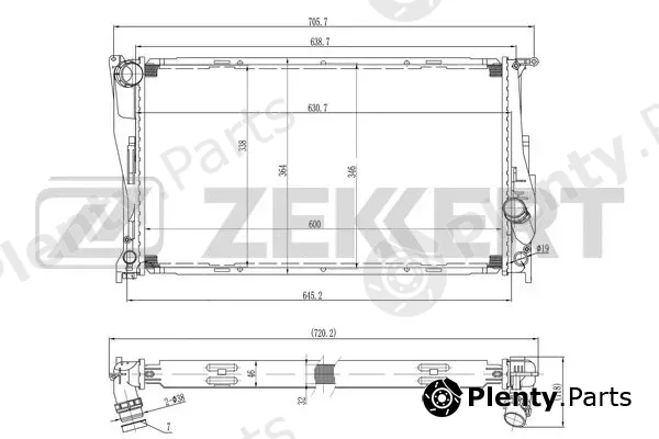Zekkert MK-1576 — Radiator, engine cooling