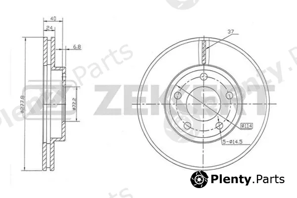 Zekkert BS-5467 — Brake Disc
